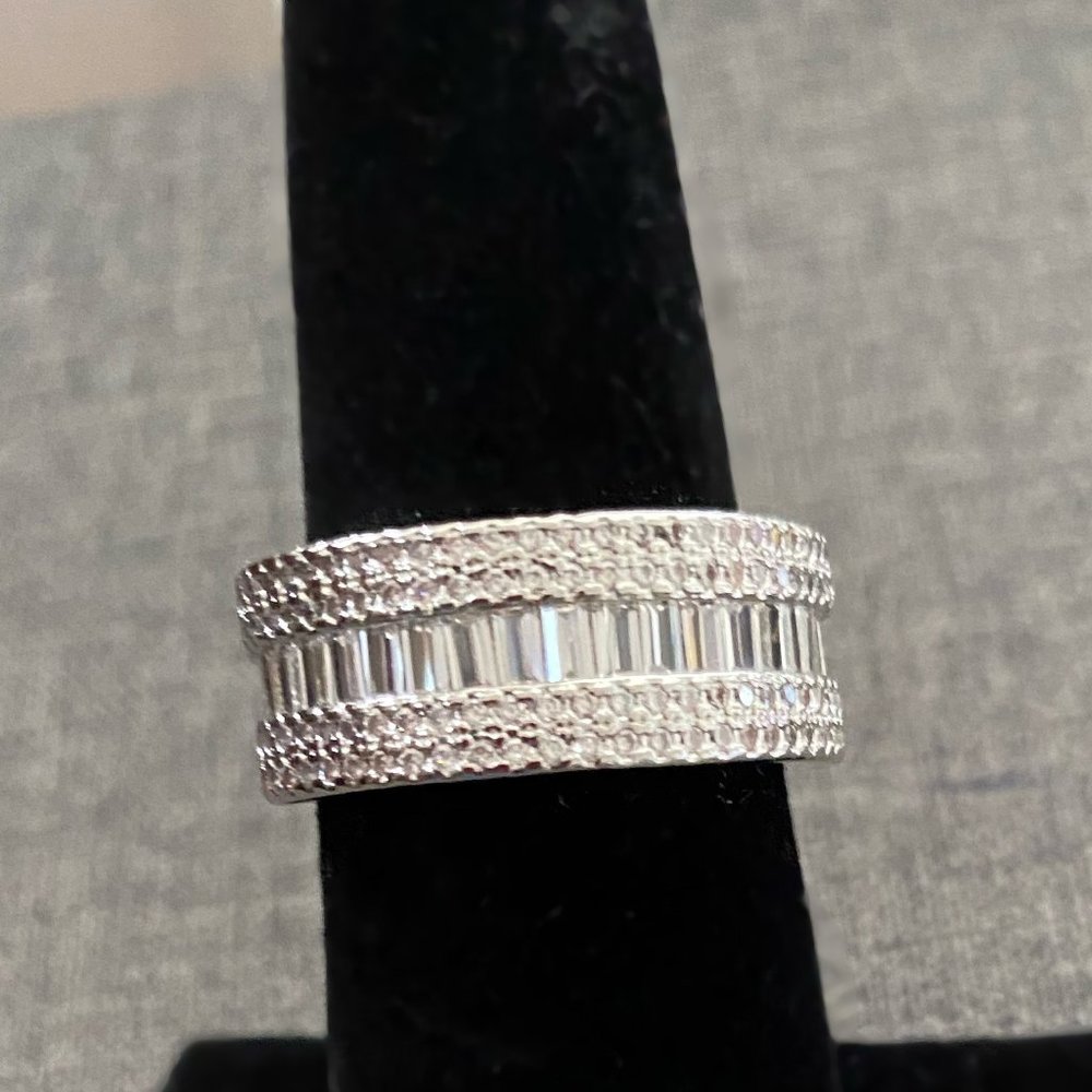 Weekend sale MultiZircon Platinum plated 5.5 carat